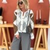 Diamond Patterned Knitwear Cardigan