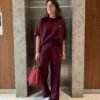 Burgundy Modal Suit