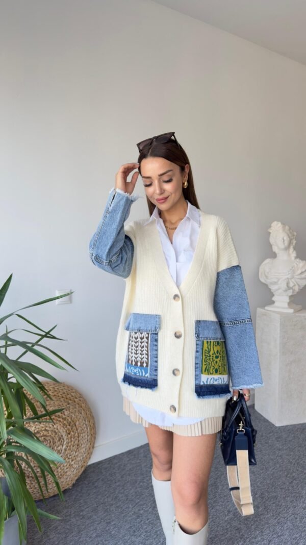 Women’s  Jacket with Denim Trim
