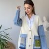 Women’s  Jacket with Denim Trim