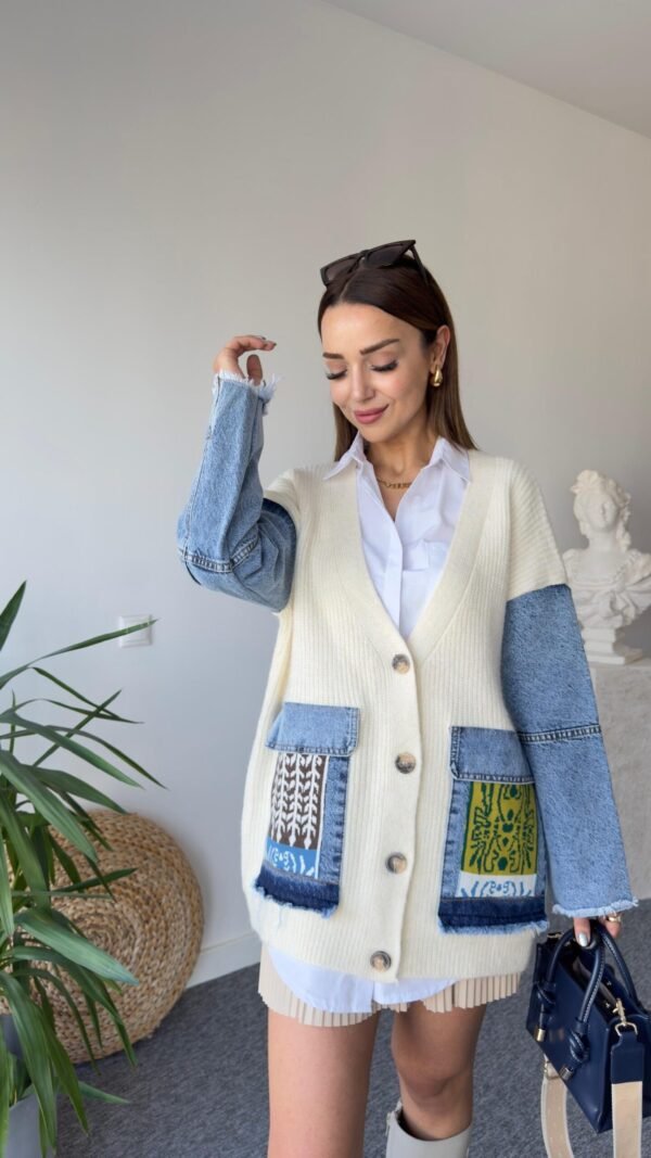 Women’s  Jacket with Denim Trim