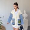 Women’s  Jacket with Denim Trim