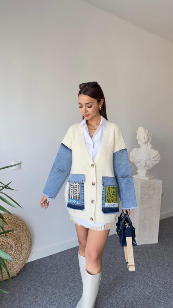 Women’s  Jacket with Denim Trim