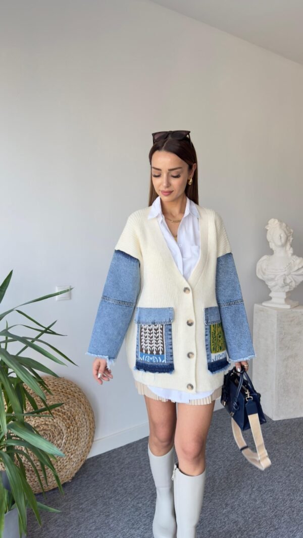Women’s  Jacket with Denim Trim
