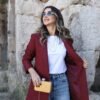 bordo-yun-efek-blazer_672cbefbd28f1 Chic Women's Wool-Effect Blazer