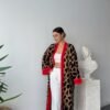 Jerome Long Textured Leopard-Print Cardigan