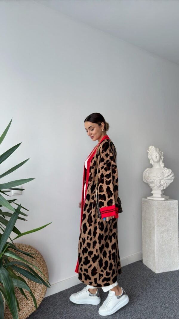 Jerome Long Textured Leopard-Print Cardigan