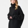 Women's Black Turtleneck PULLOVER