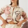 Women's Printed Button Knitwear Cardigan