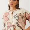 Women's Printed Button Knitwear Cardigan
