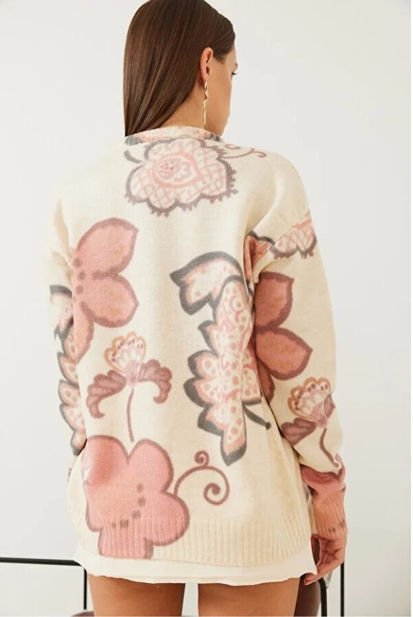 Women's Printed Button Knitwear Cardigan