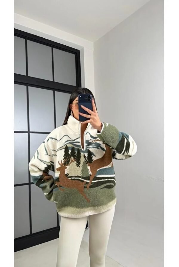 Green  Deer Sweatshirt