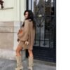 Oversized Cable Knit Sweater Dress for Women