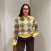 Premium Weft Yellow Pullover