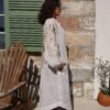 Premium Embroidery Detailed Asymmetric Maxi Kimono