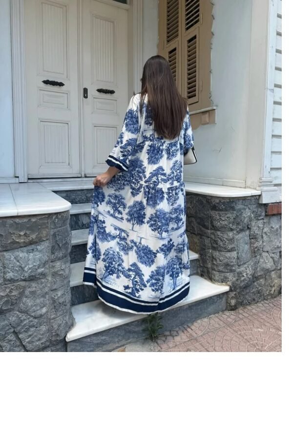 Bohemian Toile Luxe Long Dress