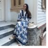 Bohemian Toile Luxe Long Dress