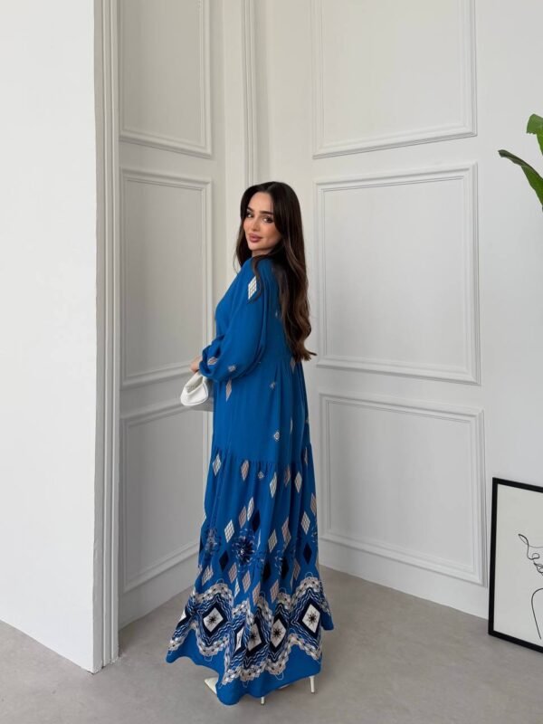 Relaxed Fit Printed Long Dress