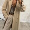 bej-kusakli-cepli-trenckot--e5465c Pocketed Trench Coat
