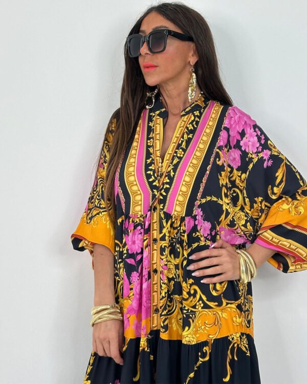 Yellow Printed Maxi Dress