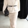 Pearl and Silver Detailed Cardigan
