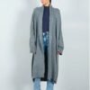 Front Open Knit Cardigan with Shawl Detail