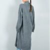 Front Open Knit Cardigan with Shawl Detail