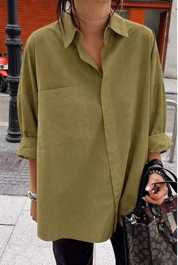 Single Pocket Large Cut blouse