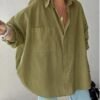 Single Pocket Large Cut blouse