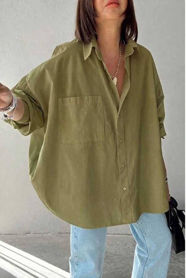 Single Pocket Large Cut blouse