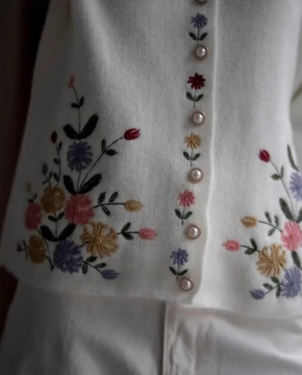 Flower Embroidery Cardigan