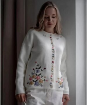 Flower Embroidery Cardigan