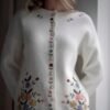 Flower Embroidery Cardigan