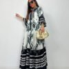 Oversized Graphic Print Maxi Dress for Women