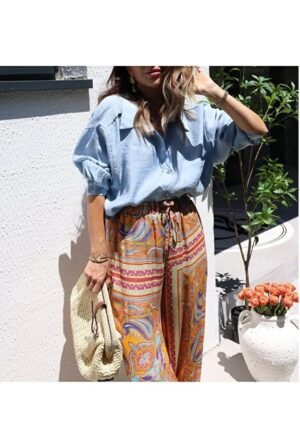 Ethnic Patterned Pants