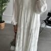 Silvery Sketch Print Dress for Women