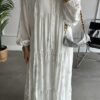 Silvery Sketch Print Dress for Women