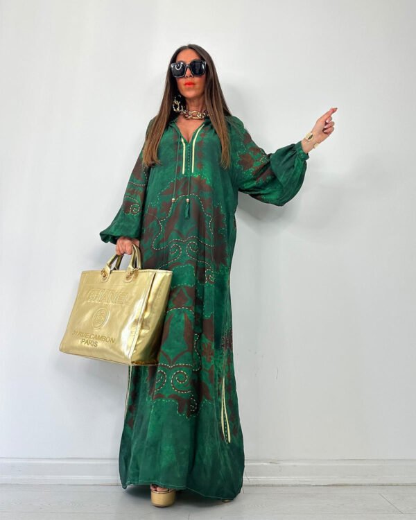 Trey Model Green Luxury Dress.