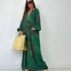 Trey Model Green Luxury Dress.