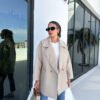 Latte Oversized Textured Coat