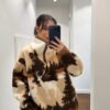 Brown Forest Print Pullover