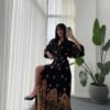Women's Leaf Patterned Dress
