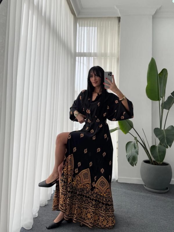 Women's Leaf Patterned Dress