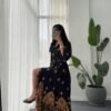 Women's Leaf Patterned Dress