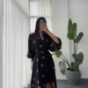 Women's Leaf Patterned Dress