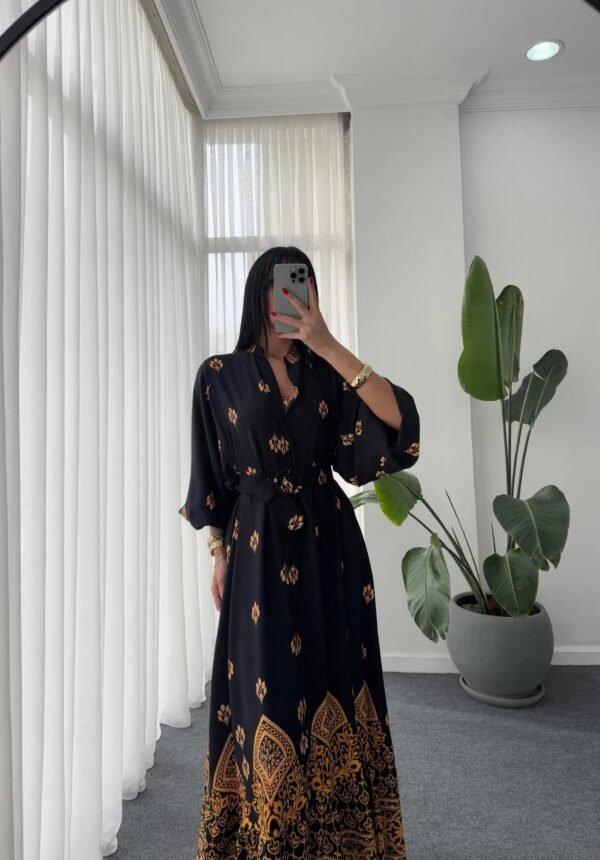 Women's Leaf Patterned Dress