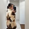 Brown Forest Print Pullover