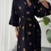 Women's Leaf Patterned Dress