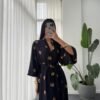 Women's Leaf Patterned Dress