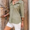 Double Pocket Sagittaric Linen Shirt